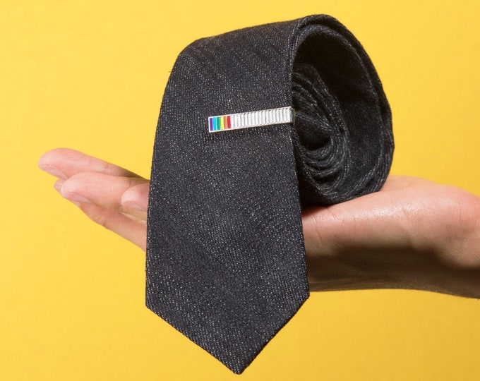 The Rainbow Pride Tie Bar