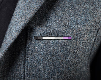 The Asexual Rod Enamel Pin