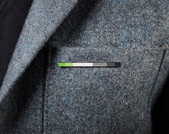 The Aromantic Rod Enamel Pin