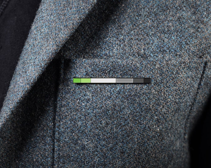The Aromantic Rod Enamel Pin