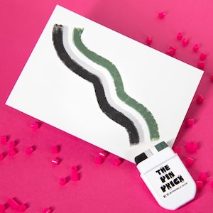 Aromantic Pride Face Paint — Fanbrush® LGBT Makeup Pen Body Brush Cosmetic Palette Stick Parade Month Lesbian Bisexual Trans Ace Bi Rainbow