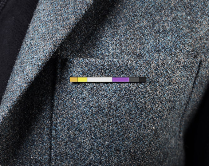 The Non-Binary Rod Enamel Pin