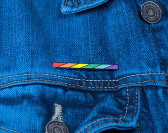 The Rainbow Twirl Pin