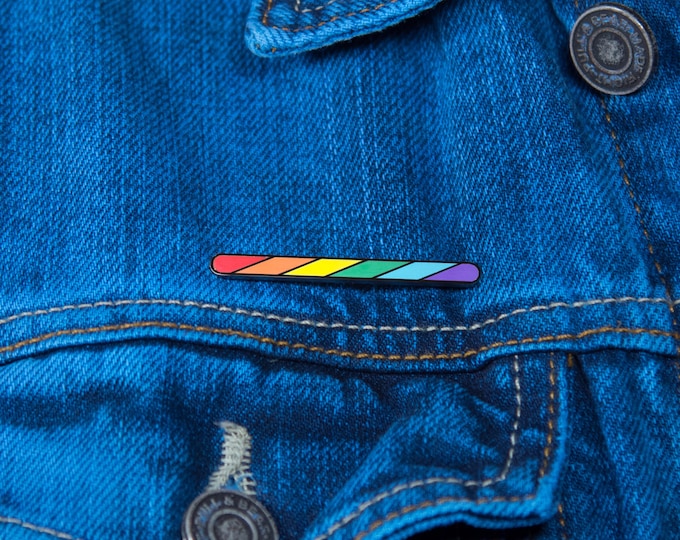 The Rainbow Twirl Pin