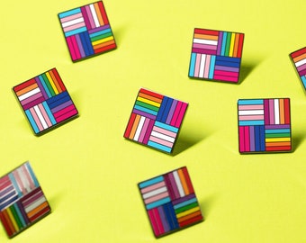 The LGBT Square Pin