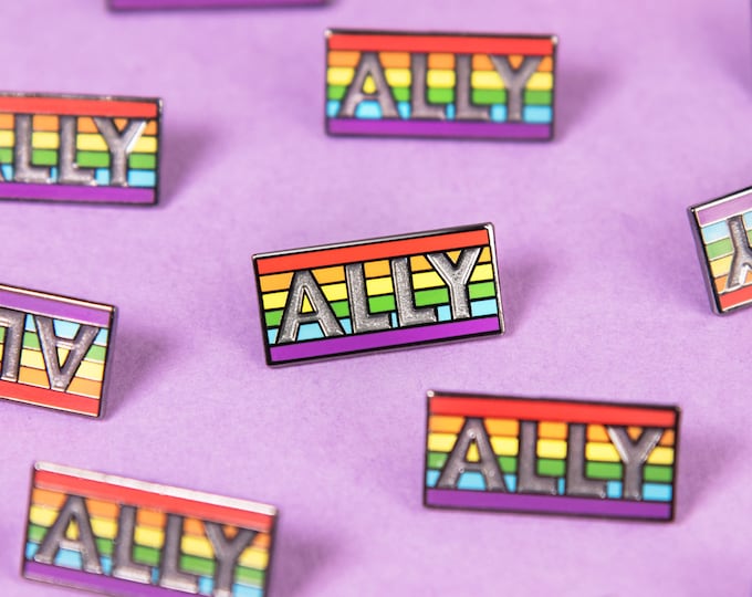 The Rainbow ALLY Enamel Pin