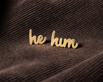 He/Him Pronoun Pins
