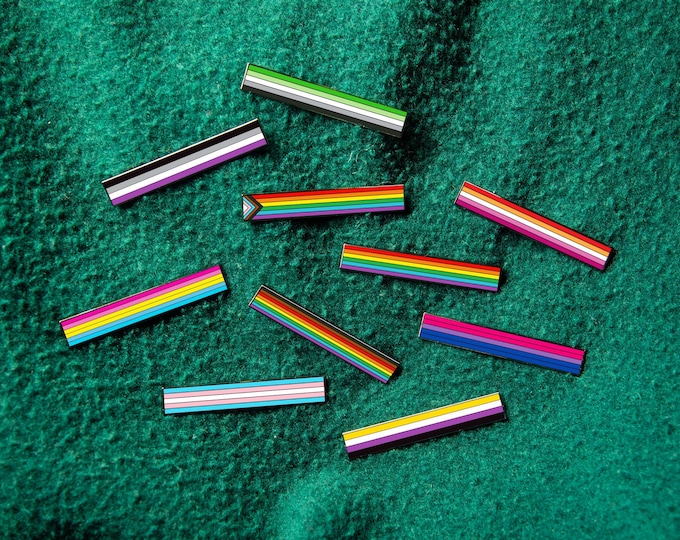 The Long Pride Flag Pins