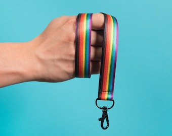 The Reversible Inclusive Rainbow Lanyard (Recycled PET Plastic)
