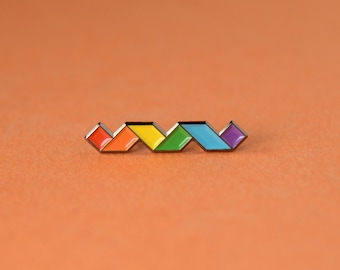 The Rainbow Twist Enamel Pin