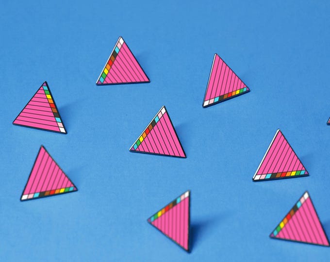 The Pink Triangle Enamel Pin