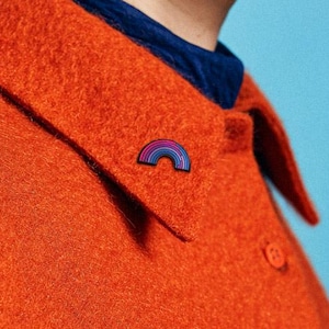 Broche Arco-Íris Bissexual — Acessório de Orgulho Gay, Adesivo Pansexual Bi Queer Omnissexual, Pulseira, Colar, Anel, Brinco, Patch de Esmalte