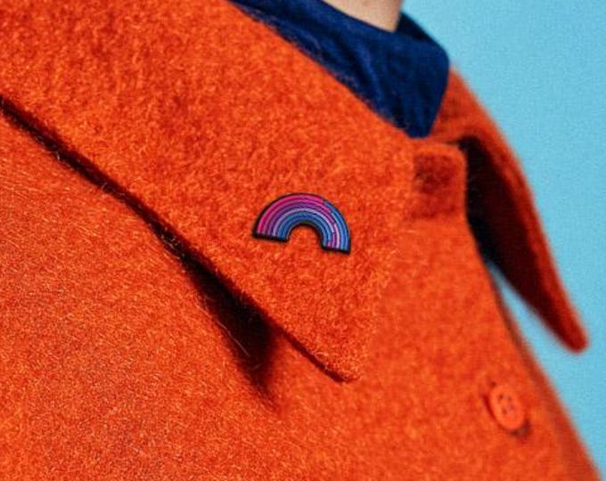 The Bisexual Rainbow Enamel Pin