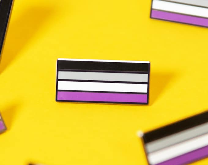 The Asexual Flag Enamel Pin