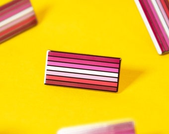 The Lesbian Flag Enamel Pin