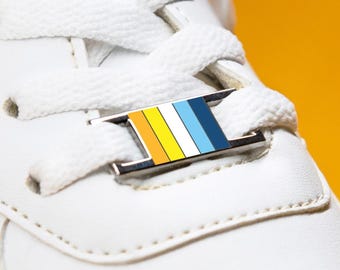 The Aroace Flag Shoelace Charms