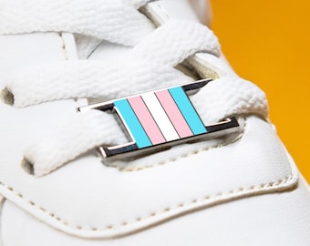 The Nonbinary Flag Shoelace Charms