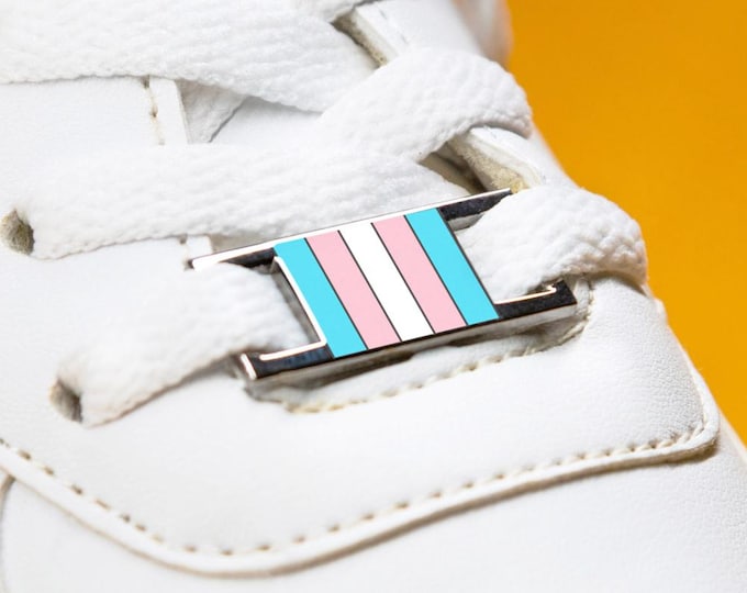 The Nonbinary Flag Shoelace Charms