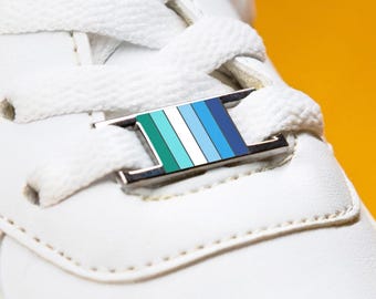 The Lesbian Flag Shoelace Charms