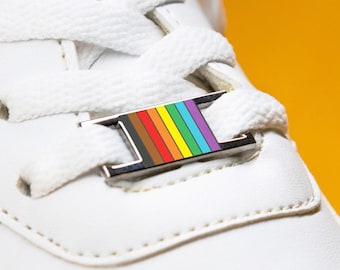 The Inclusive Rainbow Flag Shoelace Charms