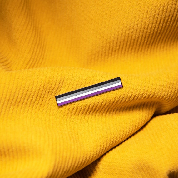 The Long Asexual Flag Pin