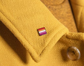 The Mini Sunset Lesbian Pride Flag Pin
