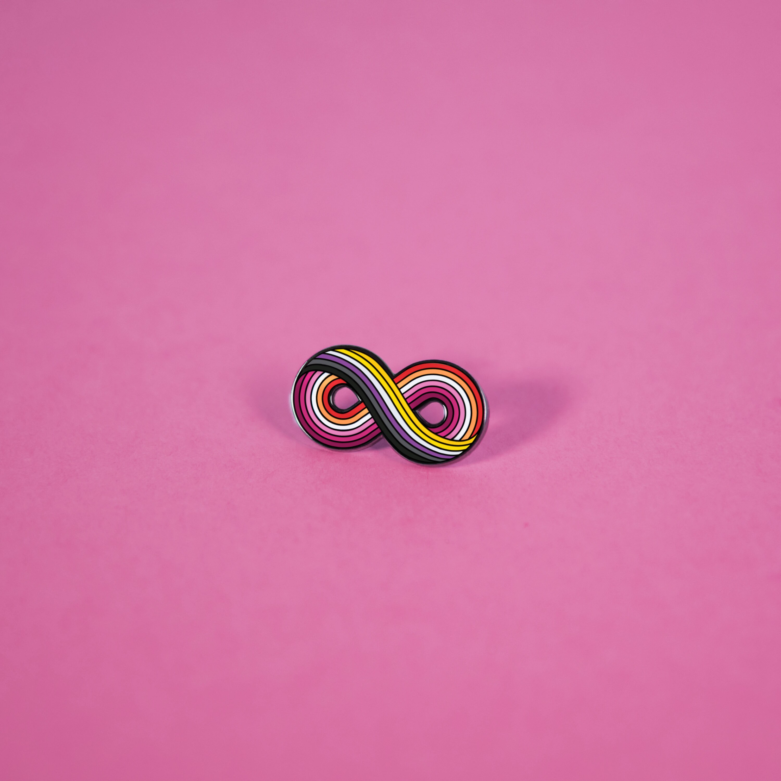 Infinitely Non-Binary Enamel Pin (Variations)
