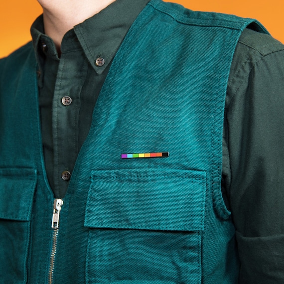 The Inclusive Rainbow Rod Enamel Pin