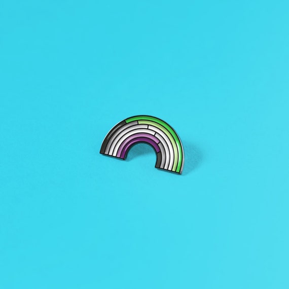 The Aroace Rainbow Enamel Pin