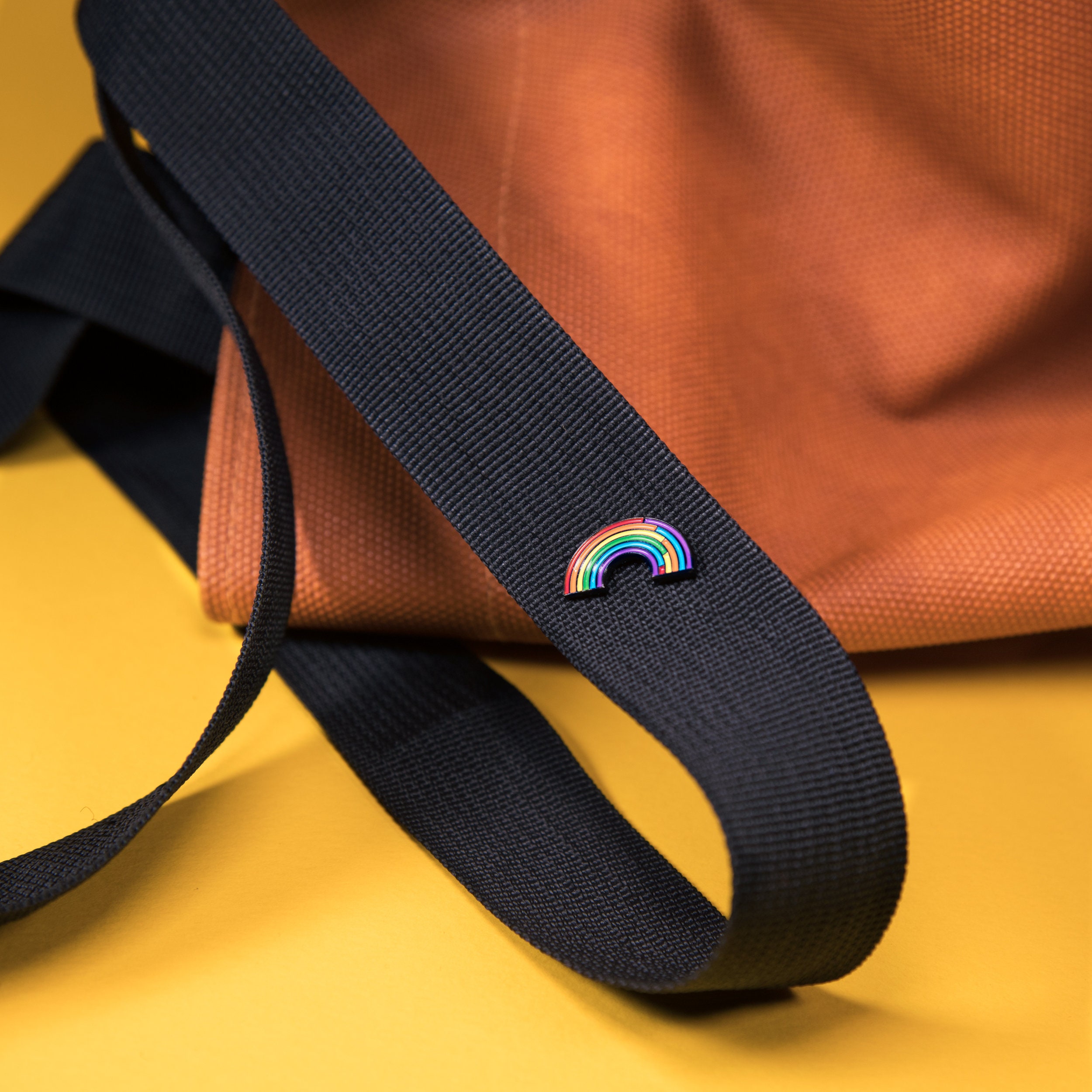 The Asexual Rainbow Enamel Pin