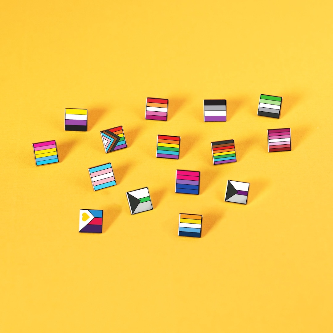 Mini LGBT Pride Flag Pin — Rainbow Badge Lesbian Gay Bisexual Trans ...