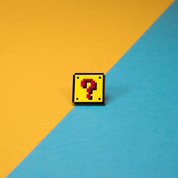 The Mario Question Mark Enamel Pin