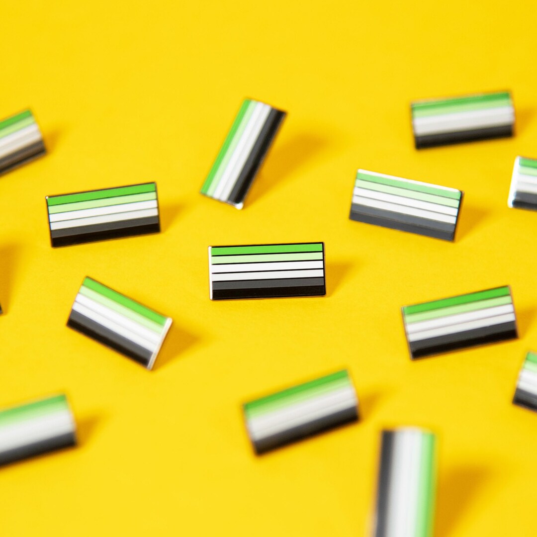 Aroflag Pin Aromantic Flag Pin — Subtle Pride Lapel Pin Understated Enamel Equality ...