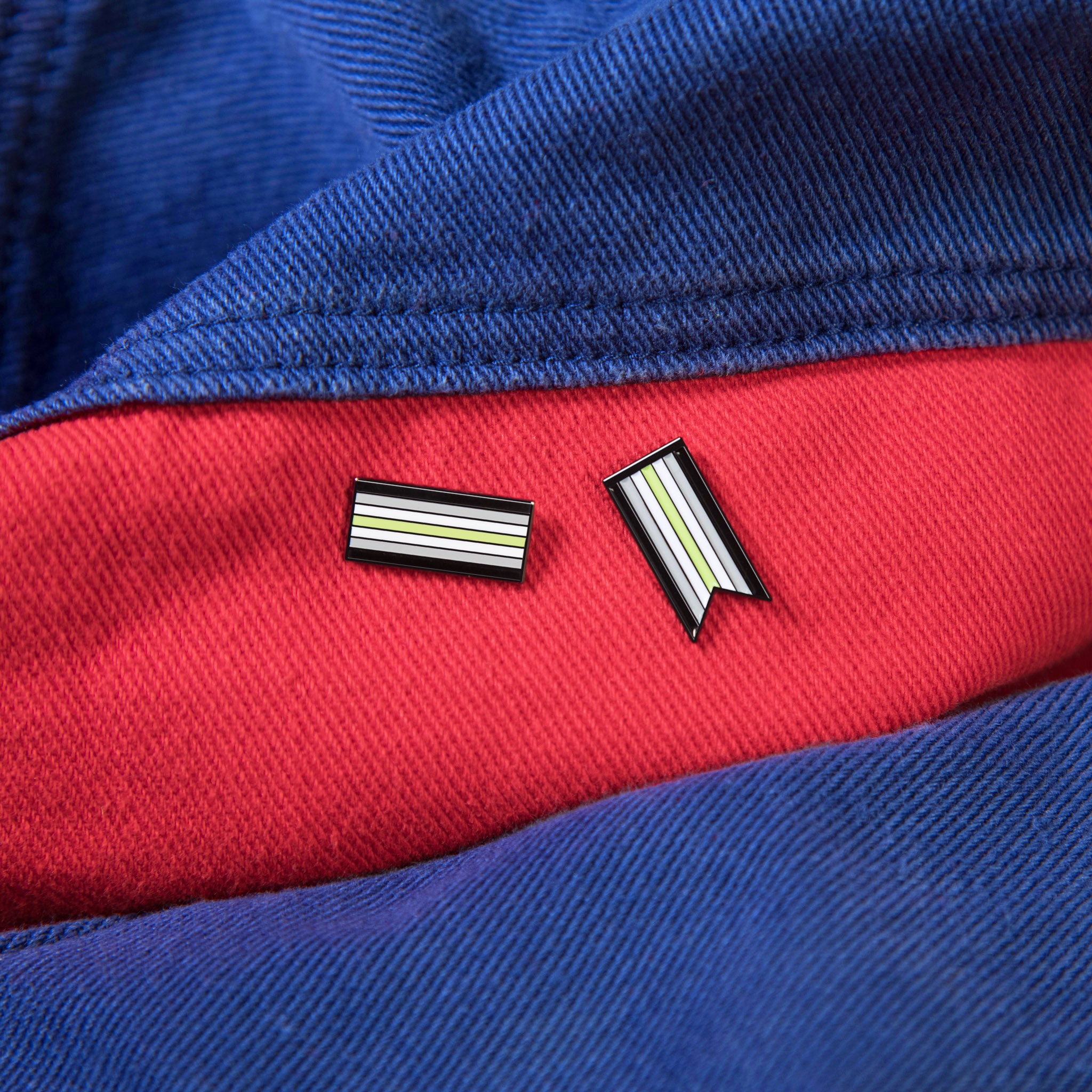The Agender Flag Enamel Pin The Agender Flag Enamel Pin