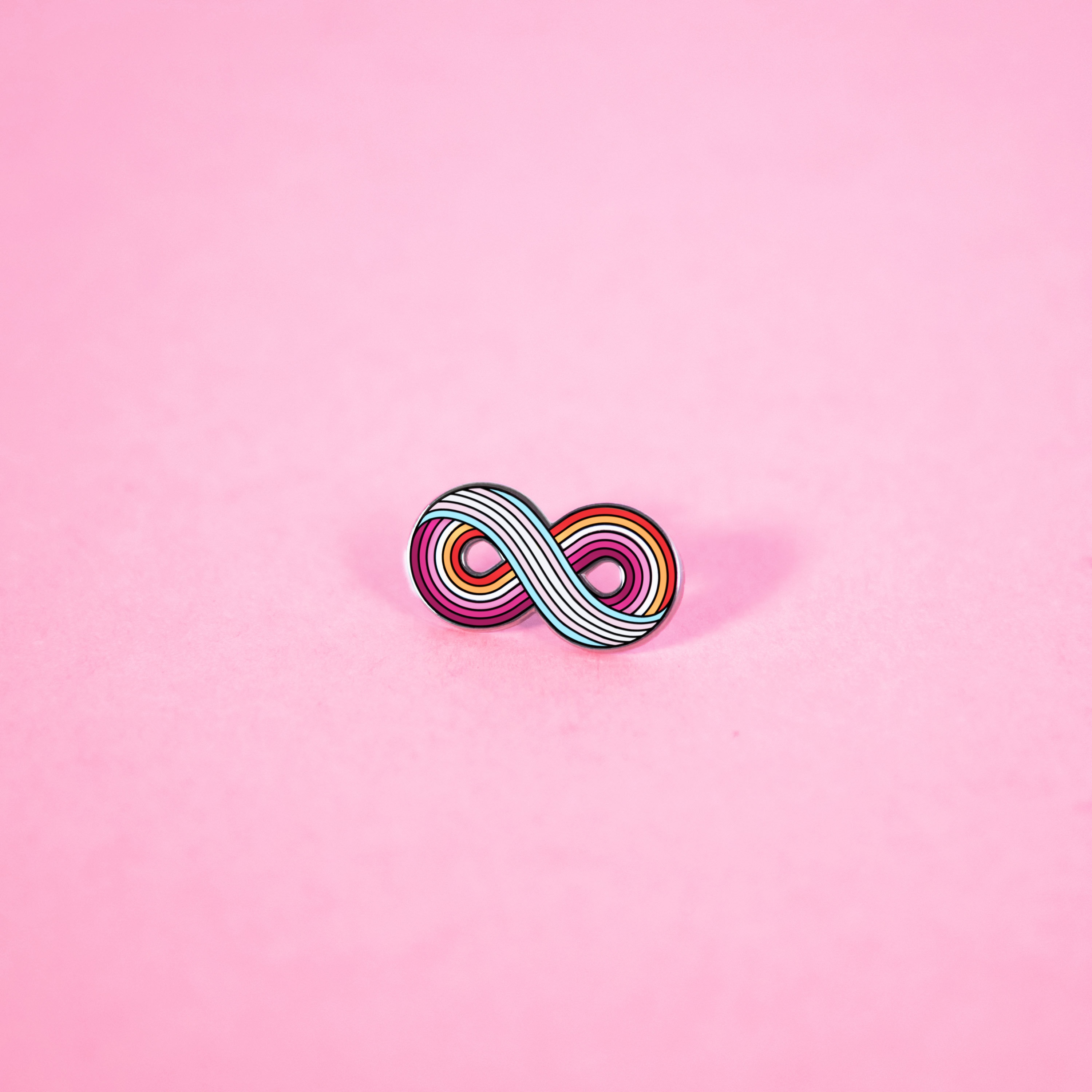 The Infinitely Lesbian Enamel Pin - Community Lesbian Flag