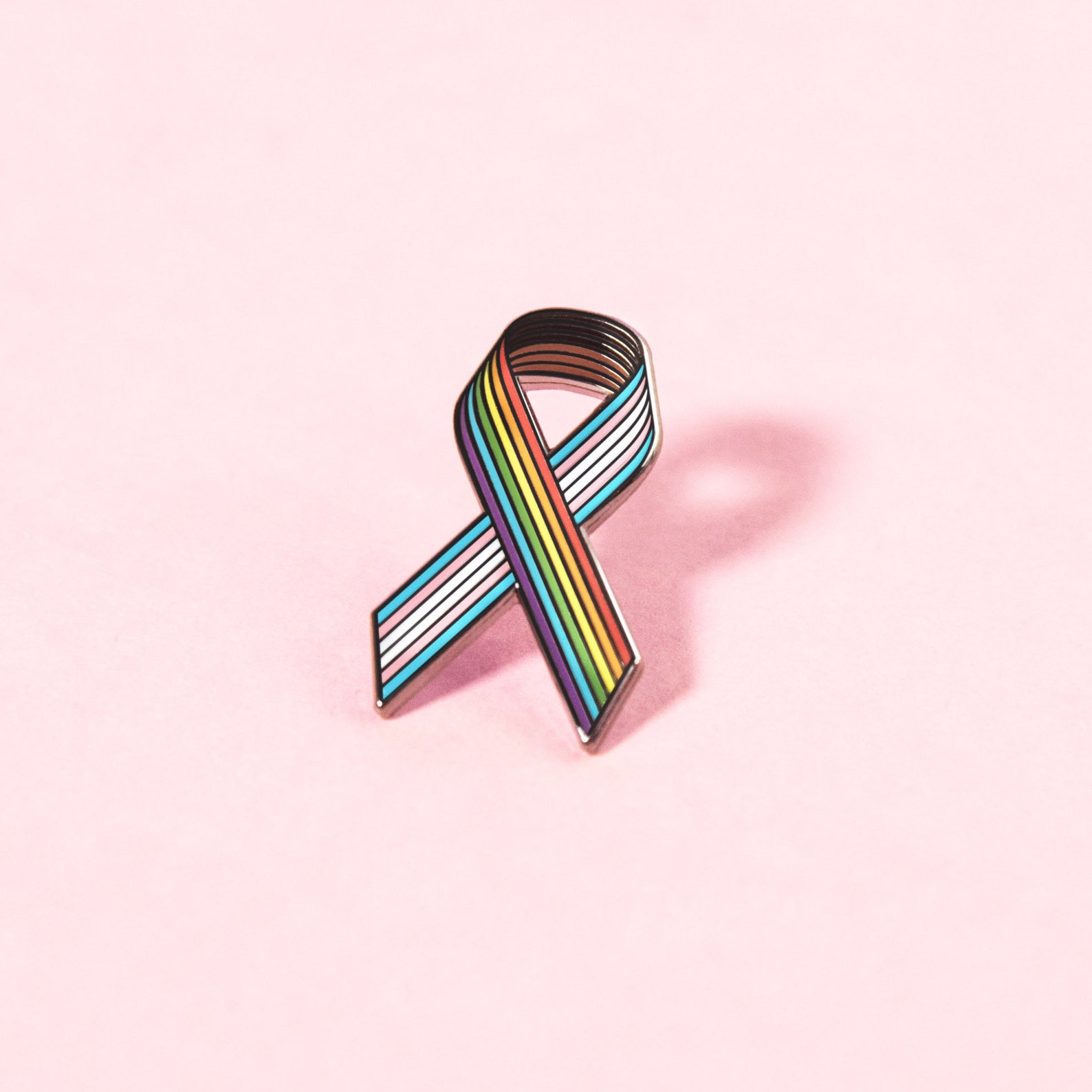 Rainbow Cancer Awareness Ribbon Pin Charity LGBT Lapel Badge Etsy