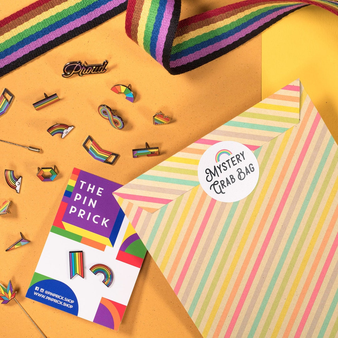 Mystery Grab Bags — 2-FOR-1 Pride Accessories — the Pin Prick — Sample ...