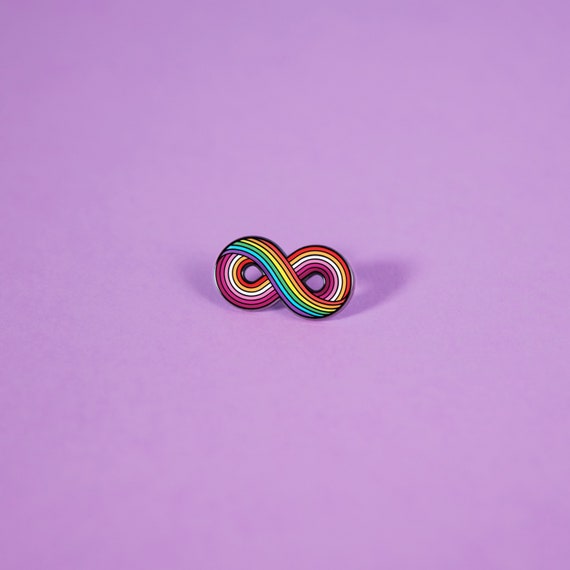 The Infinitely Lesbian Enamel Pin - Community Lesbian Flag