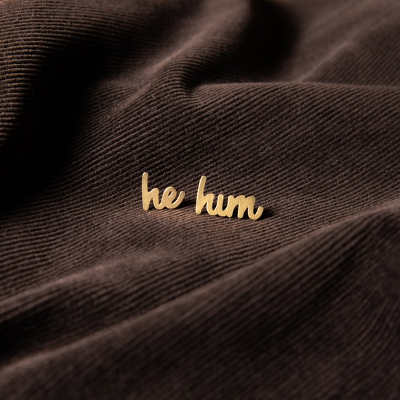 He/Him Pronoun Pins