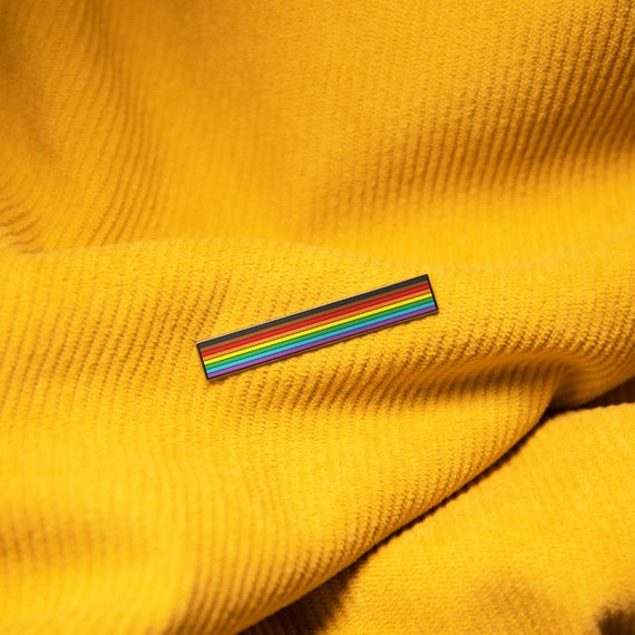 The Long Inclusive Rainbow Flag Pin