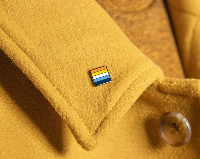 The Mini Aroace Pride Flag Pin