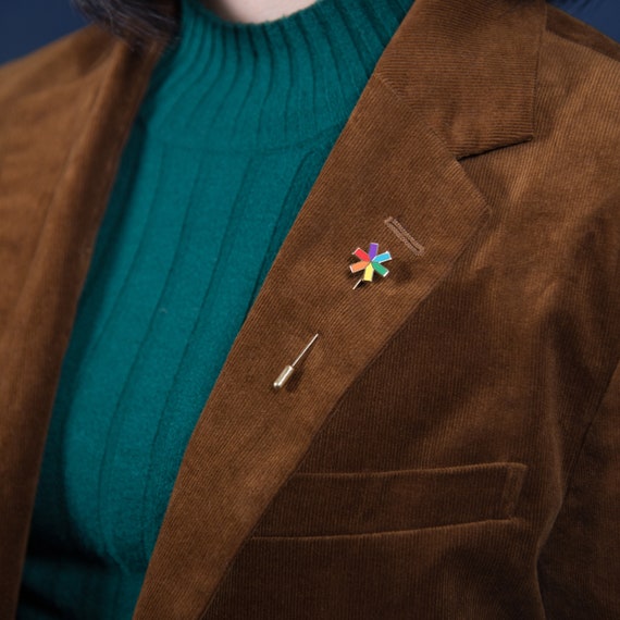 The Rainbow Asterisk Stick Pin