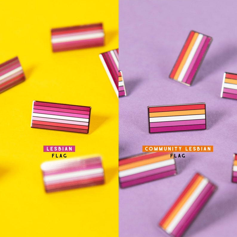 Community Lesbian Bar Pin — Subtle Pride Accessory LGBT Enamel Queer ...