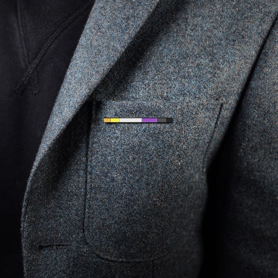 The Non-Binary Rod Enamel Pin