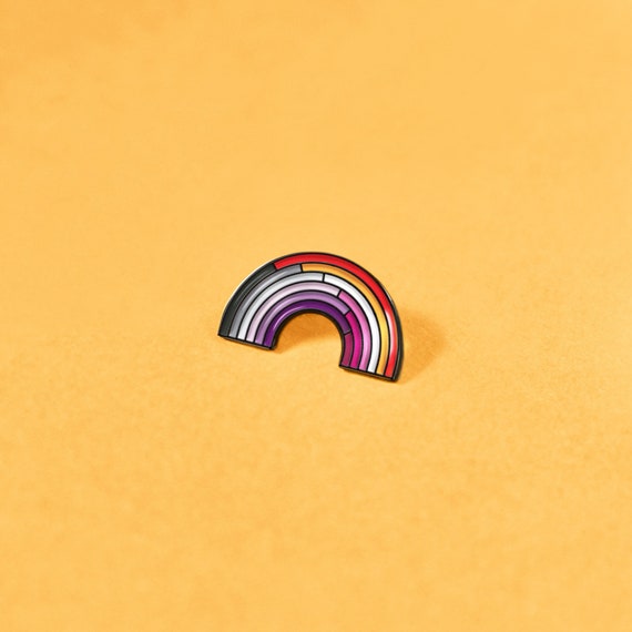 The Asexual/Lesbian Enamel Pin