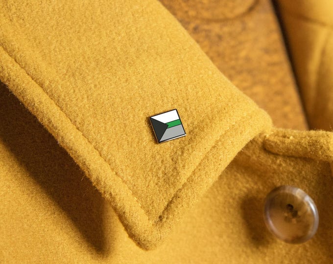 The Mini Demiromantic Pride Flag Pin