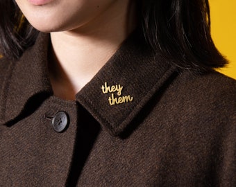 They/Them Pronoun Pins