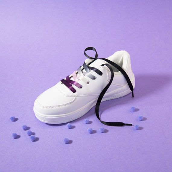 Asexual Pride Shoelaces