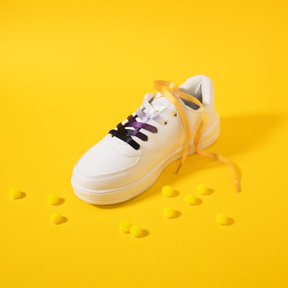 Non-Binary Pride Shoelaces