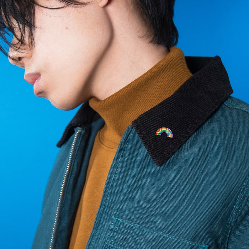 Demiromantic Rainbow Pin — Ace Badge Subtle Pride Accessory LGBT ...